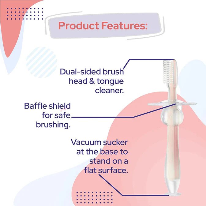 Littloo Littloo Littloo Baby Toothbrush (Plastic Anti-Choke) Littloo Littloo Littloo Baby Toothbrush (Plastic Anti-Choke)